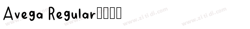 Avega Regular字体转换